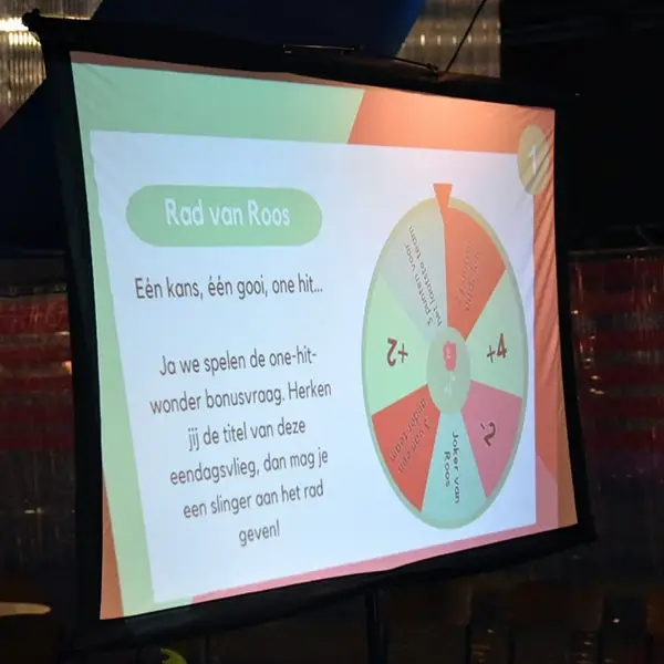 Het Rad van Roos tijdens een pubquiz